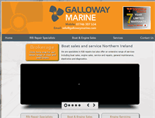 Tablet Screenshot of gallowaymarine.com